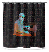 Enchanted Garden themed shower curtain displaying vibrant floral and mystical elements.